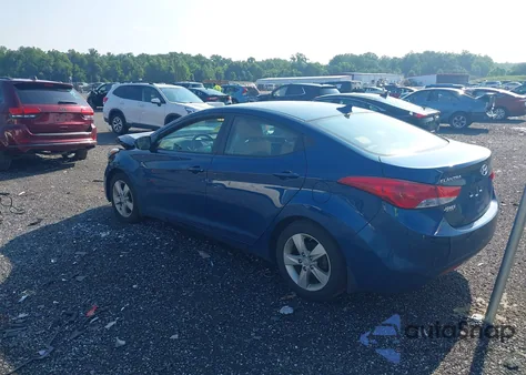 2013 Hyundai Elantra Gls from USA, damaged, VIN KMHDH4AE5DU952580